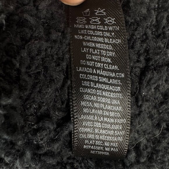 SKIMS Fuzzy Teddy Black Wide Leg Lounge Pants Size XXS/XS Stretch - Picture 11 of 12